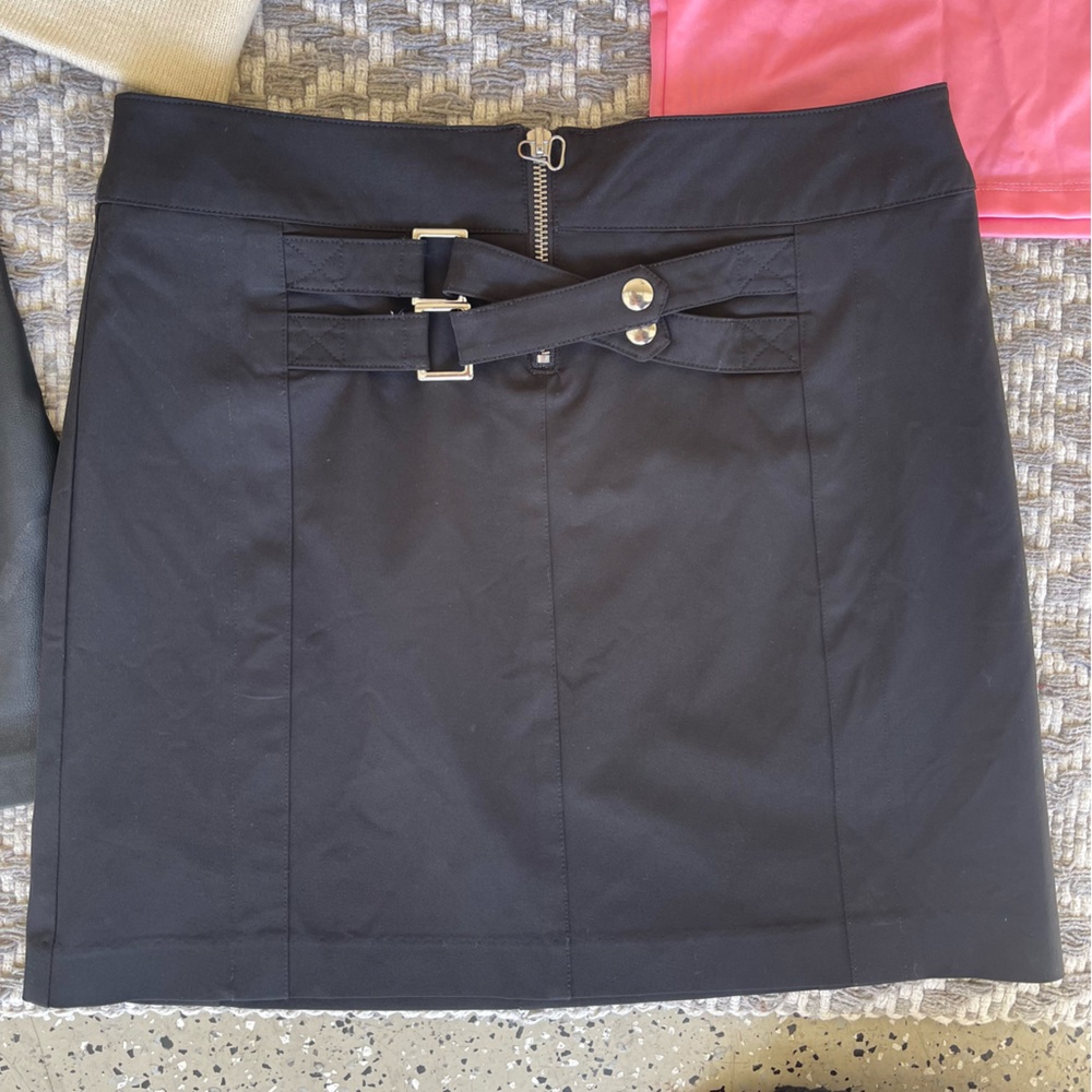 Sophisticated Black Caché Mini Skirt